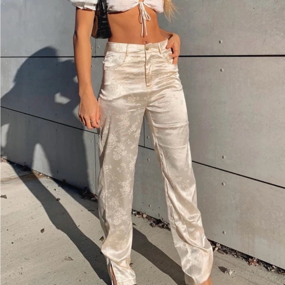 Lioness St Germaine Silk Champagne Pants